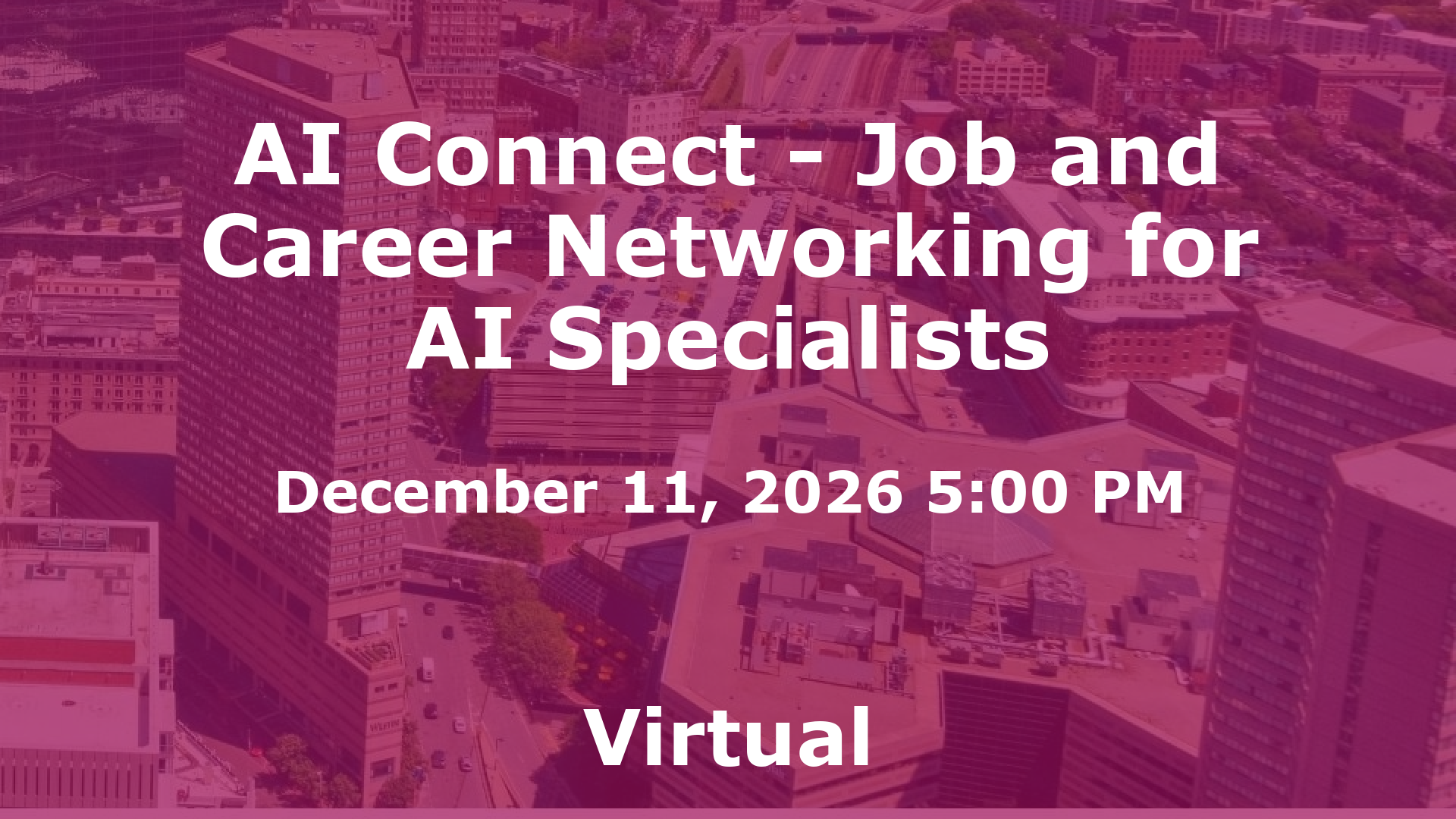 AI Connect - Job and Career Networking for AI Specialists event image